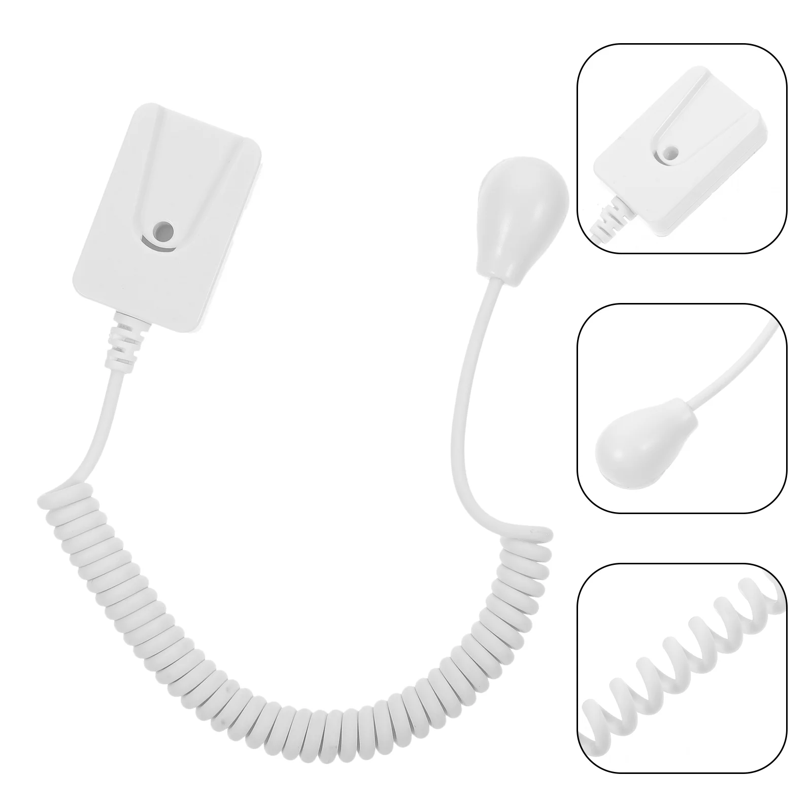 -hotlinking for Retractable Cable with Adhesive Hook Tablets Plastic Remote Control Leash Tether White Office