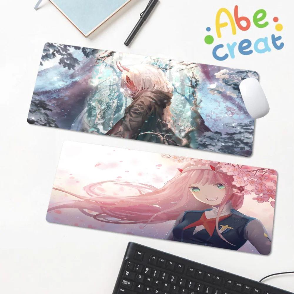 Zero Two INS Tide duża podkładka na biurko Kawaii akcesoria do gier studenci podkładka do pisania na podkładka pod mysz komputerową dywan