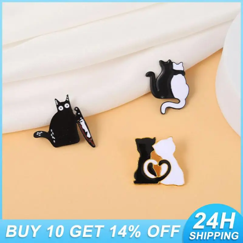 Clothing Accessorie Solid And Smooth 2.3  2.4cm Badge Brooch Fashionable And Lovely Accessories 4g Cute Cat Brooch Shawl Brooch