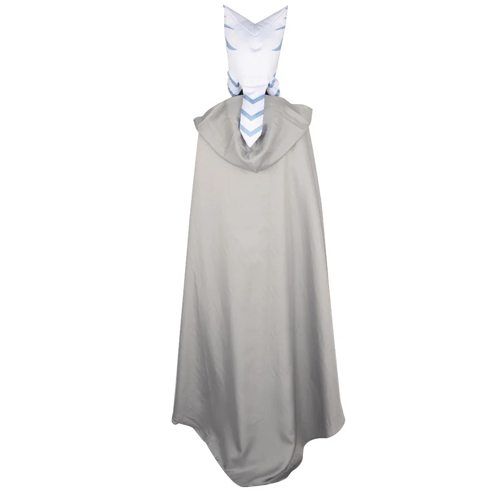 Movie Ahsoka Cosplay Tano Costume Outfit Cloak With Hat For Adult Women Girls Halloween Carnival Masquerade Disguise Suit