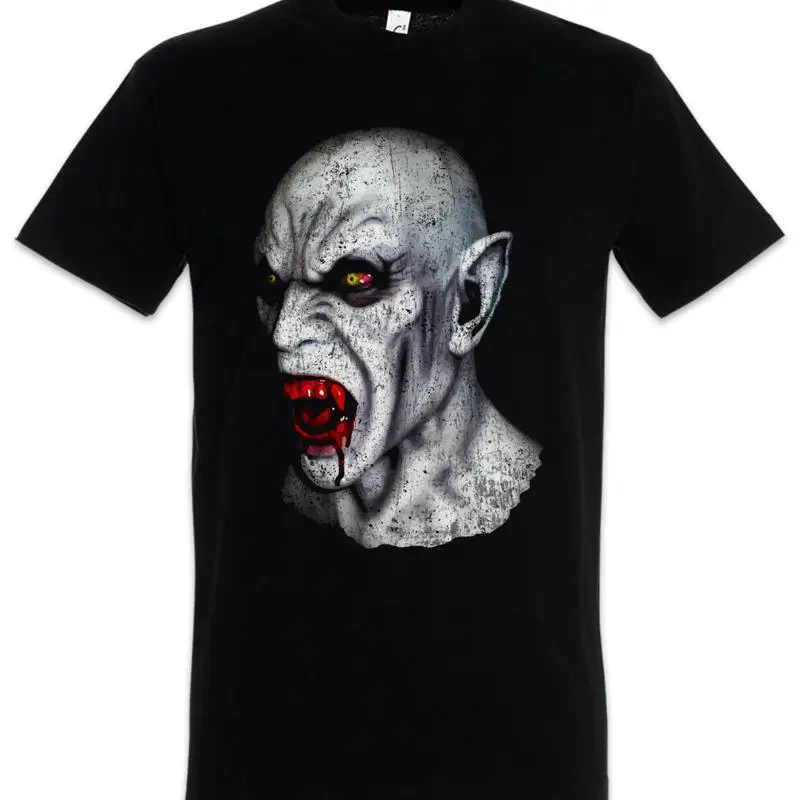 Vampire Head Mens T-Shirt Count Vampire Blood True Bit Teeth Dracula Bite Bite