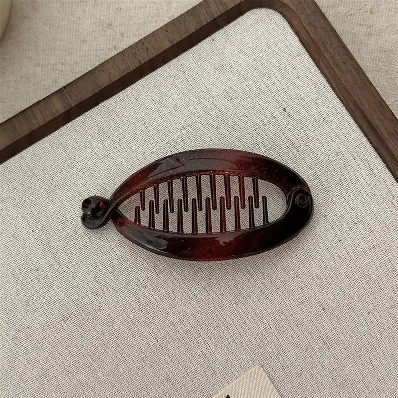 Mehrfarbige Bernsteinfarbene Bananenklammer, Pferdeschwanzhalter, Elegante Hochkronen-Haarspange, Damen-Haaraccessoires, Stilvoll und Vielseitig – Detail 8