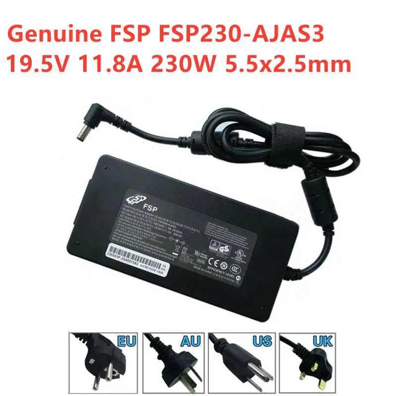 Genuine FSP 19.5V 11.8A /11.79A 230W 5.5x2.5mm AC Adapter FSP230-AJAS3 For INTEL NUC8I7 NUC9I9 NUC9I7 NUC9I5 Laptop Power Supply