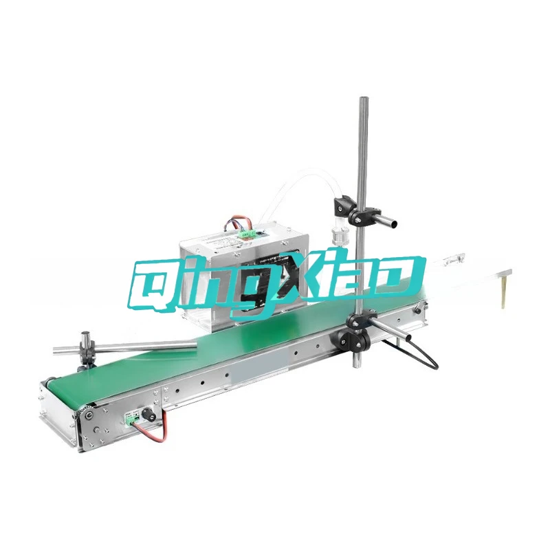 T100 Tabletop Small Conveyor Belt Filling Machine  Small Bottle Assembly Line Water Filling Machine Packaging Equipment