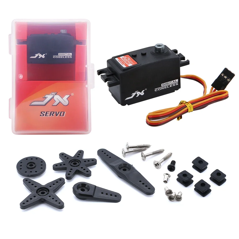 JX Servo PDI-4410MG 10Kg Engrenagem de metal de alta precisão Baixo perfil Coreless Servo 120 graus 1/8 1/10 RC Car Steering Digital Servo