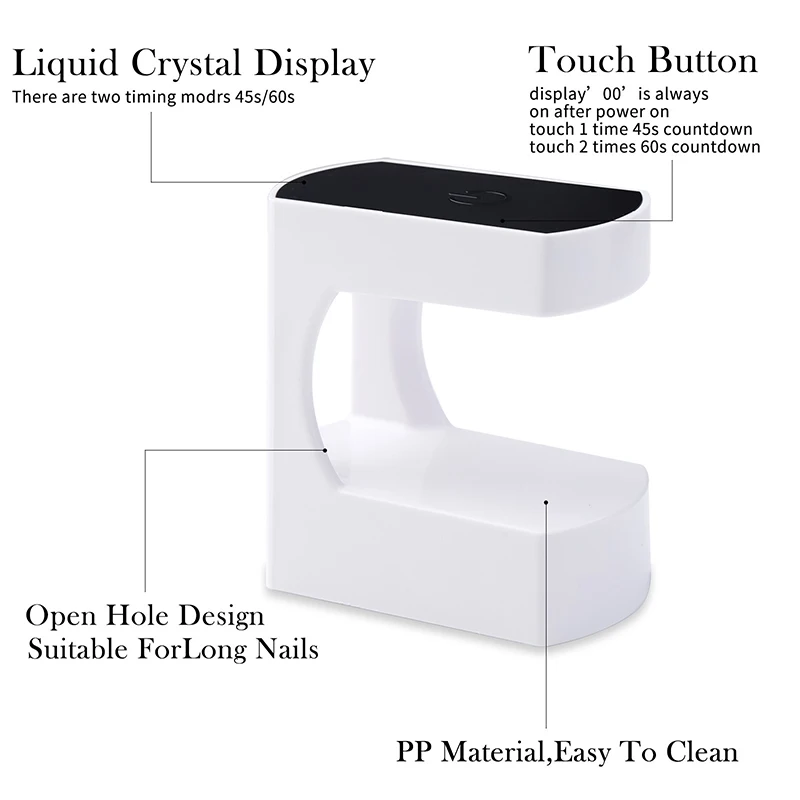 Nouvelle lampe de séchage des ongles 6LED lampe Mini sèche-ongles lampe UV Machine de manucure avec câble USB Gel sèche-vernis à ongles utilisation en voyage à domicile