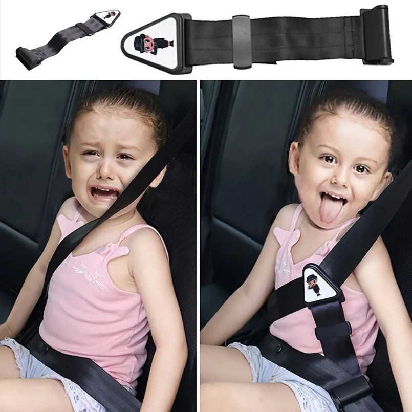 Car Child Safety Belt Prevents Movement Adjustable Fastener Safe and Comfortable Anti-Neck-Strangling Seat Simple