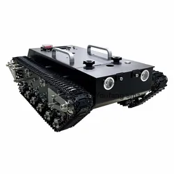 Chasis de tanque RC de carga de 30kg, pista de Metal, tanque de absorción de impacto de Motor de 12V CC para Kit de Robot STM32 a coche Robot programable con mango FS