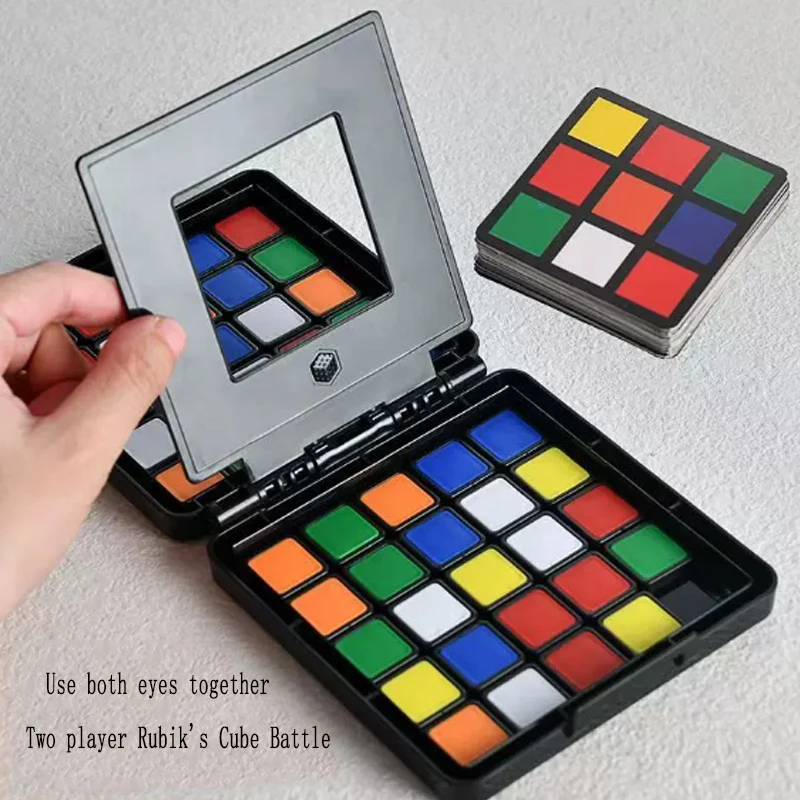 2025Kids Color Battle Square Race**Gra Planszowa dla Dzieci**Gra Rodzinna**Puzzle na Biurko Edukacyjne Zabawki Antystresowe**