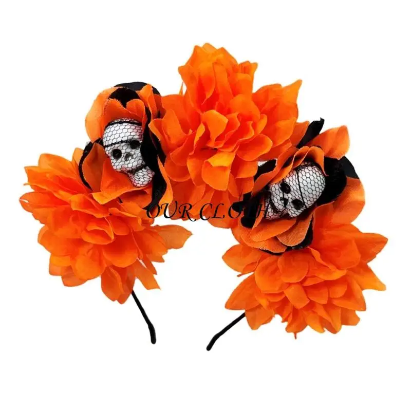Flower Crown Headband Cincos Mayoes Party Costume Dia Los Muerto Headband Y1AC