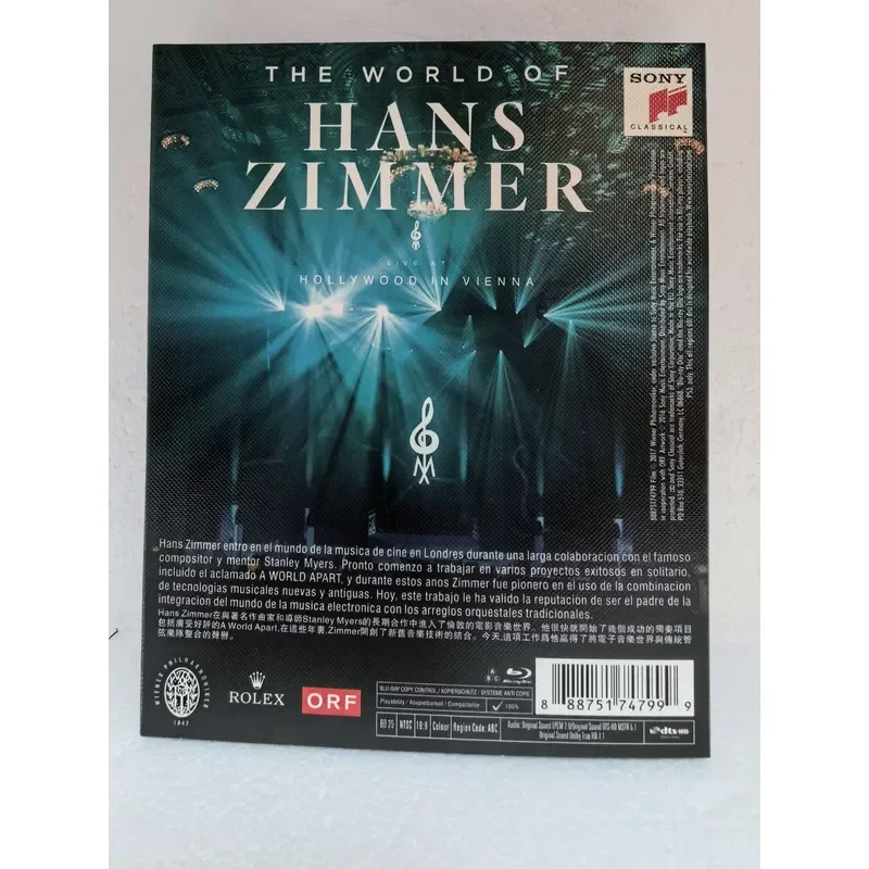 Blu-ray Hans Zimmer 2018 Vienna Concert Live Performance Music Album