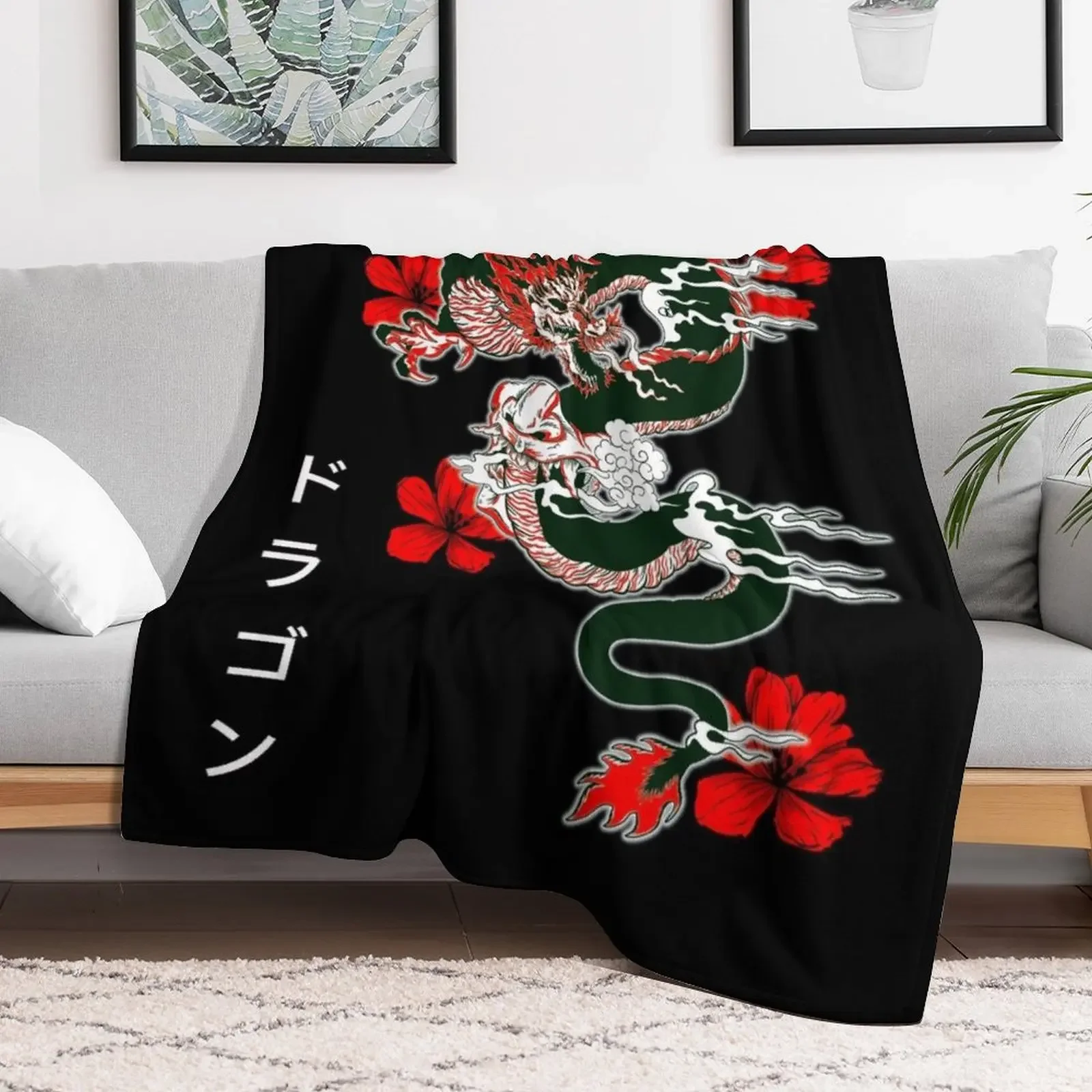 Fury dragon Throw Blanket Flannels Blankets For Sofas Blankets