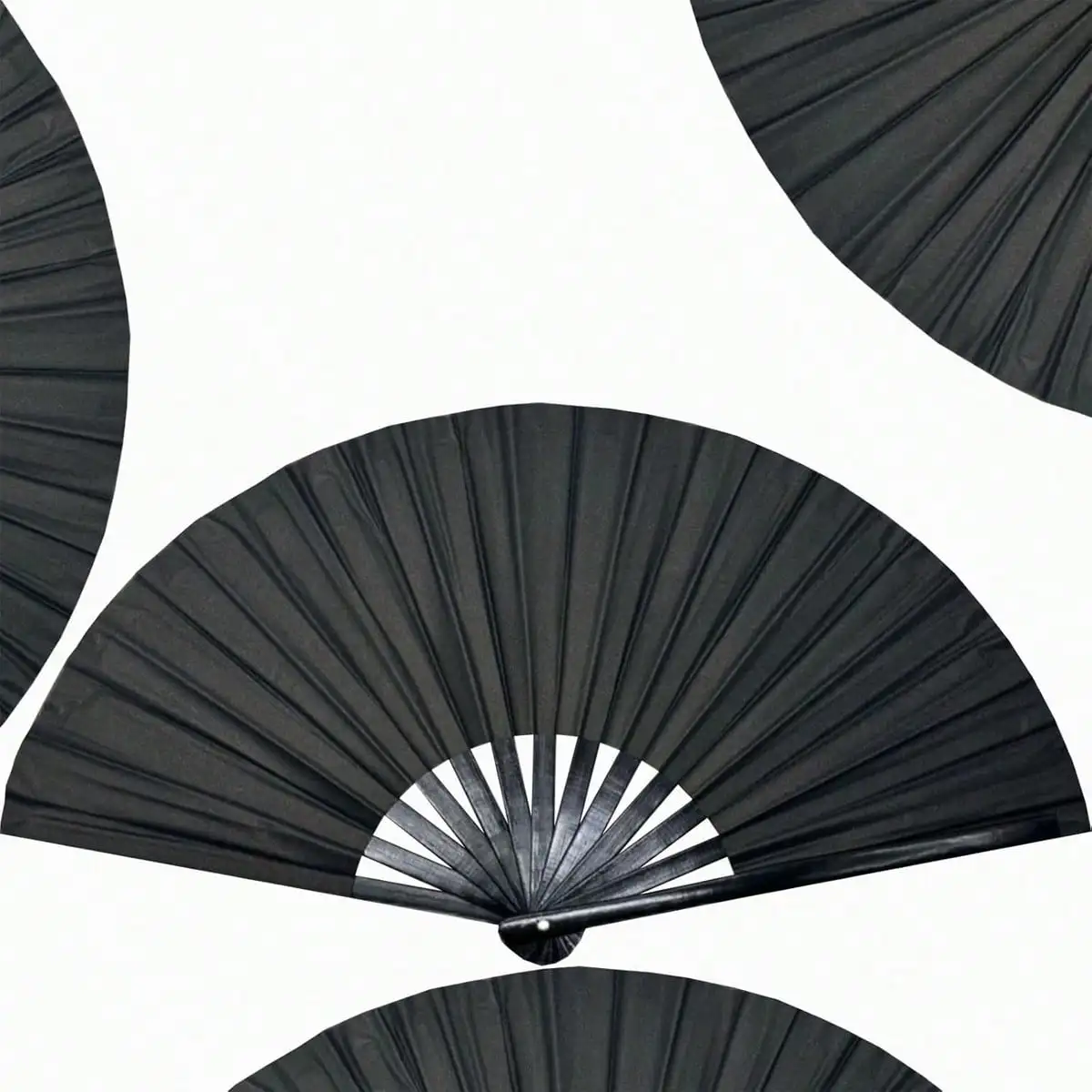 Black Bamboo Folding Fan, Strong Toughness, Not Easy To Break,Suitable For Cooling In Summer, Gifts For Family And Friends