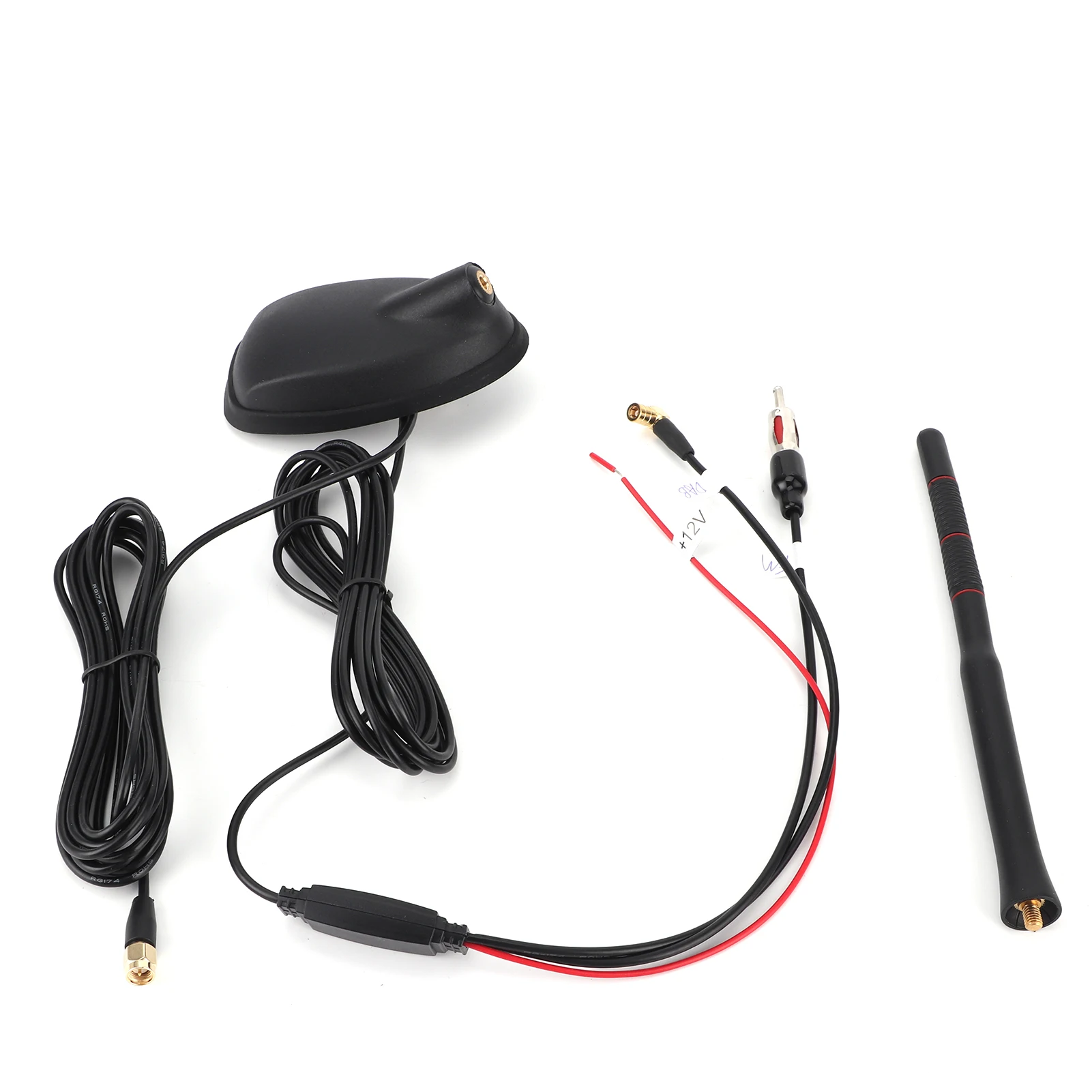 Active Amplified Car Digital DAB+GPS+FM Antenna, Universal Roof Mount, Waterproof and Dustproof