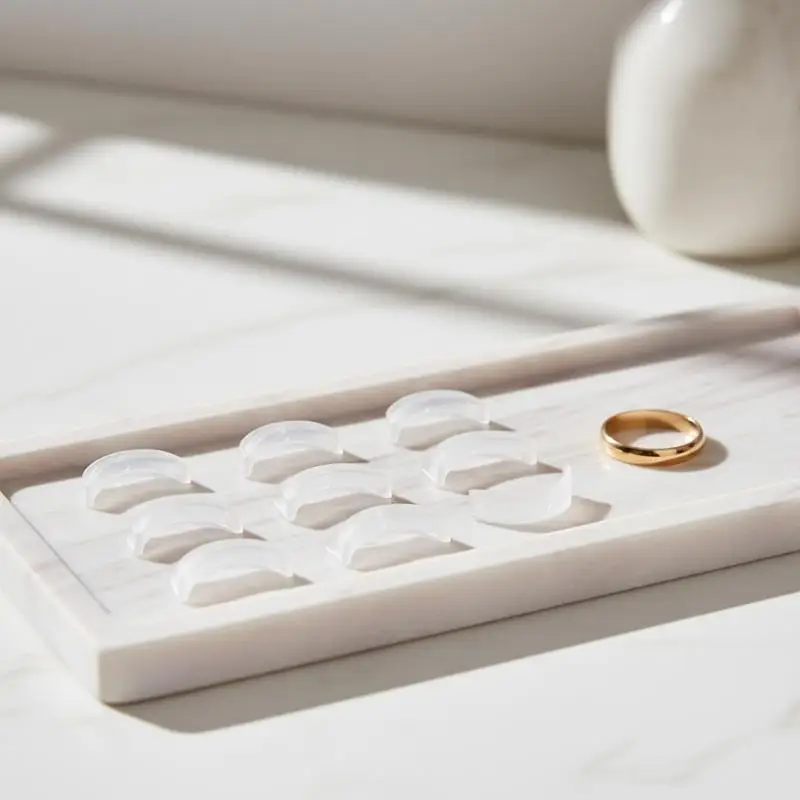 8pcs Invisible Ring Size Adjuster for Loose Ring Size Reducer Spacer Ring Guard