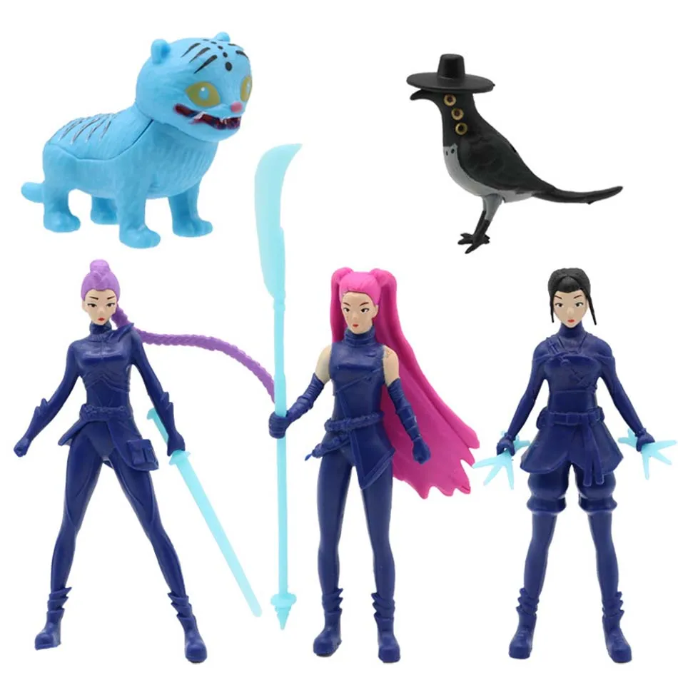 أنيمي Kpop شيطان هانت صندوق أعمى سلسلة الشكل النمر تمثال لعبة مكتب الديكور التماثيل زخرفة هالوين/عيد الميلاد هدايا الأطفال #5