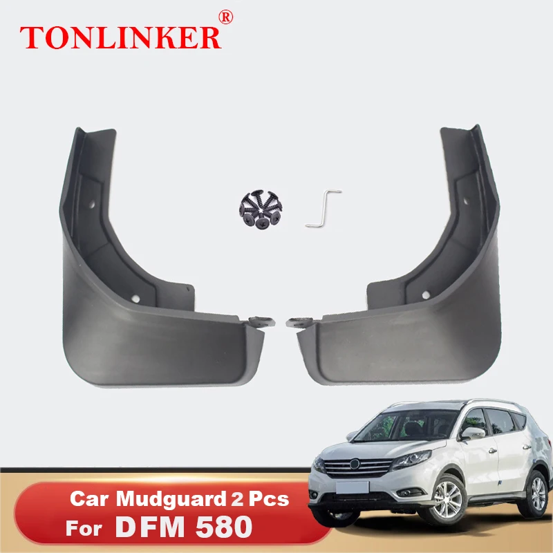 TONLINKER Mudguard For Dongfeng DFM Glory 580 2017-2020 Mud Flaps Mudguards Splash Guards Fender Mudflaps 2Pcs Car Accesories