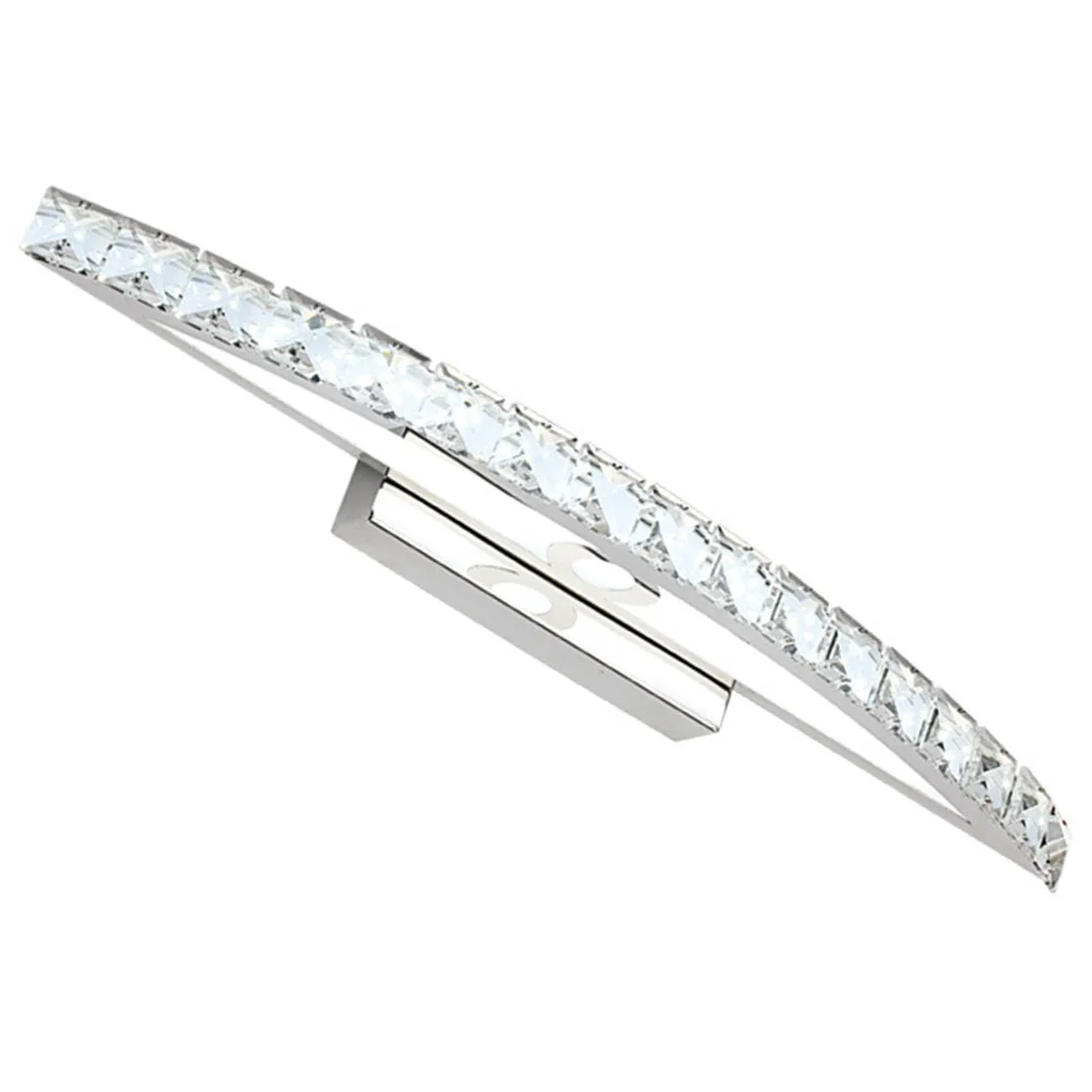 

44cm Crystal Bathroom Light Fixtures 10W Waterproof LED Vanity Wall Sconces Pure White Durable Long Lasting Bright Eye