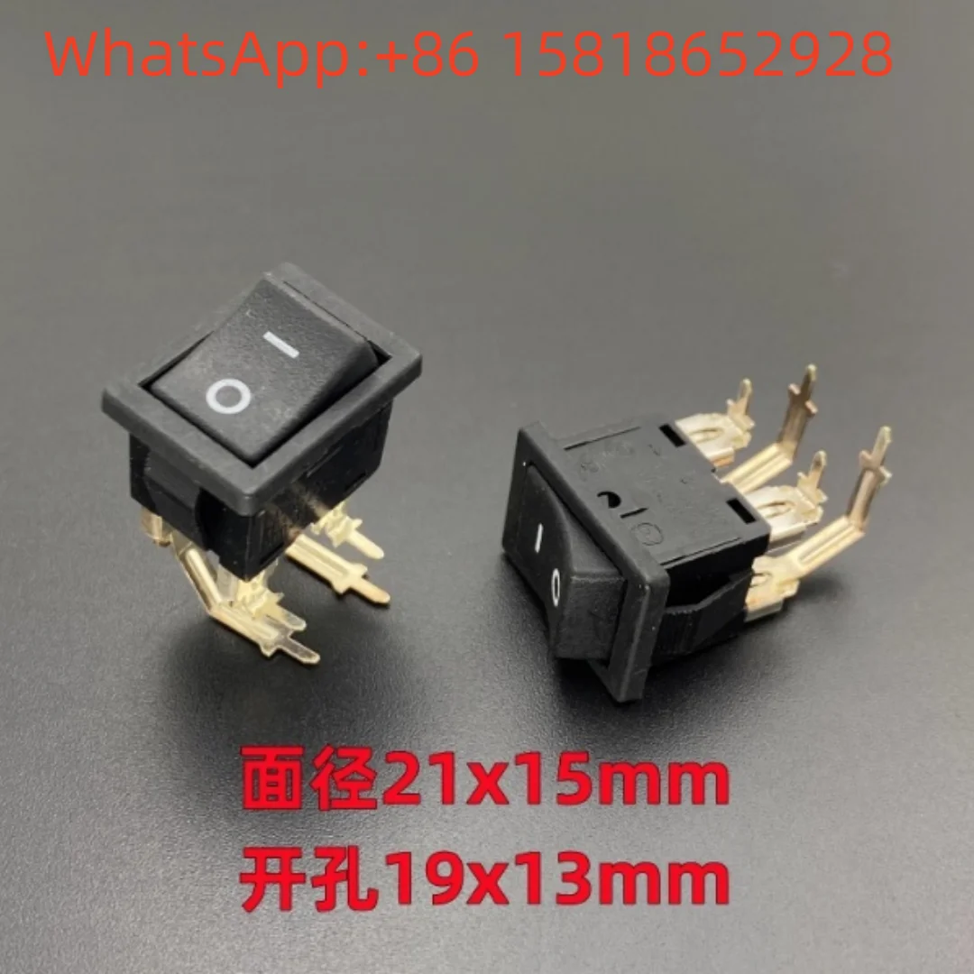 5pcs Japanese ALPS SDDJE-2 rocker ship type power switch buttons 4 bent pins 2 positions 10A high current