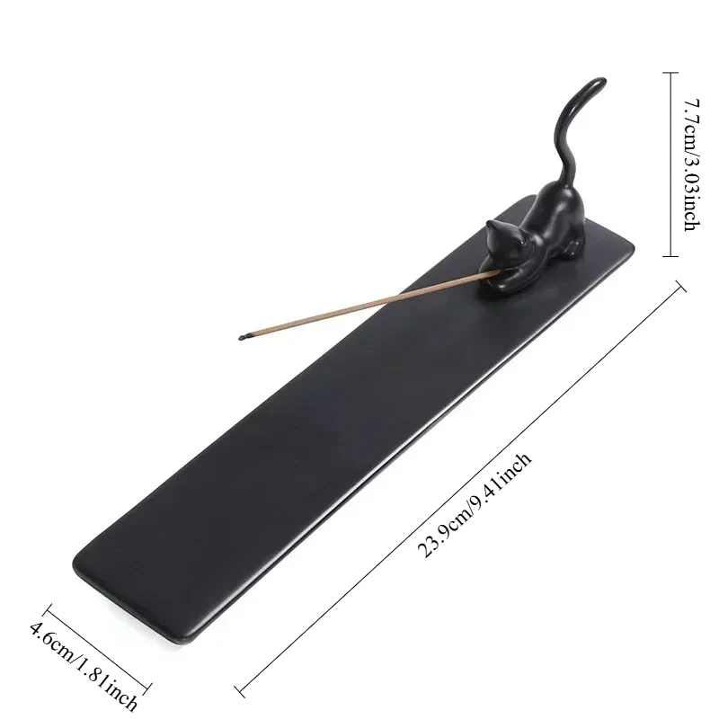 1 قطعة ، ديكور المنزل مبخرة لطيف القط جميل أرنب البخور عصا حامل السيراميك الحرف اليدوية فتاة صديق الهدايا-بدون البخور