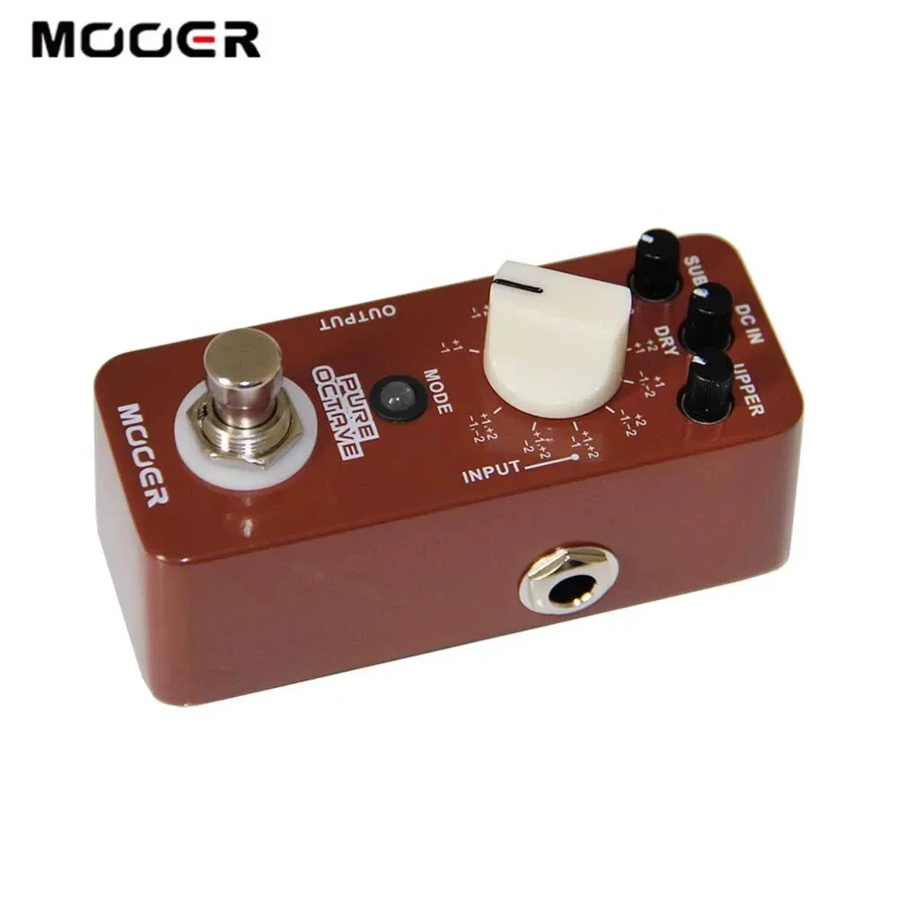 Mooer MOC1 Pure Octave 11 modos Octave True Bypass carcasa totalmente de Metal accesorios de guitarra Pedal de efecto de guitarra