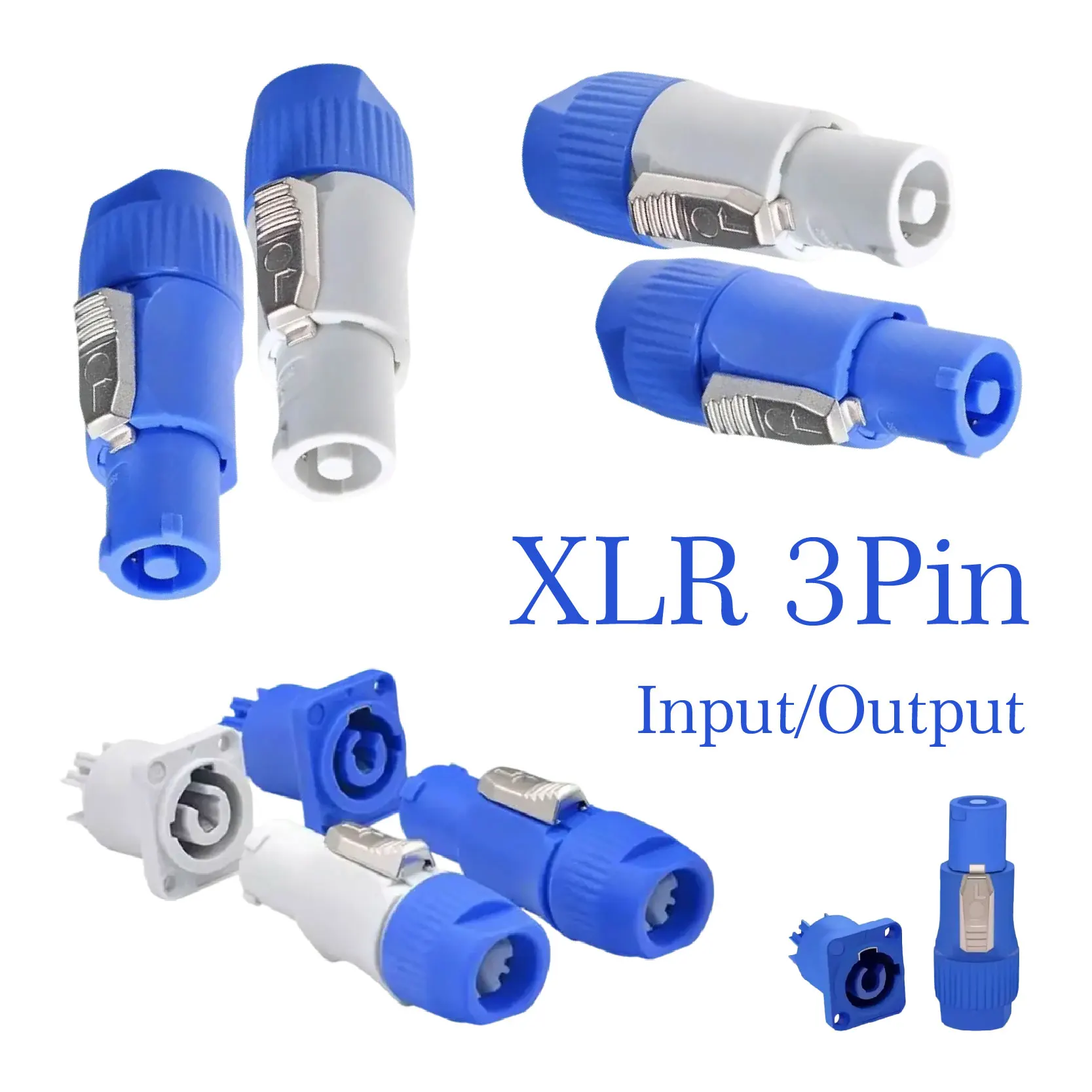 Lockable Cable Male Plug Chassis Female Socket Powercon Connector