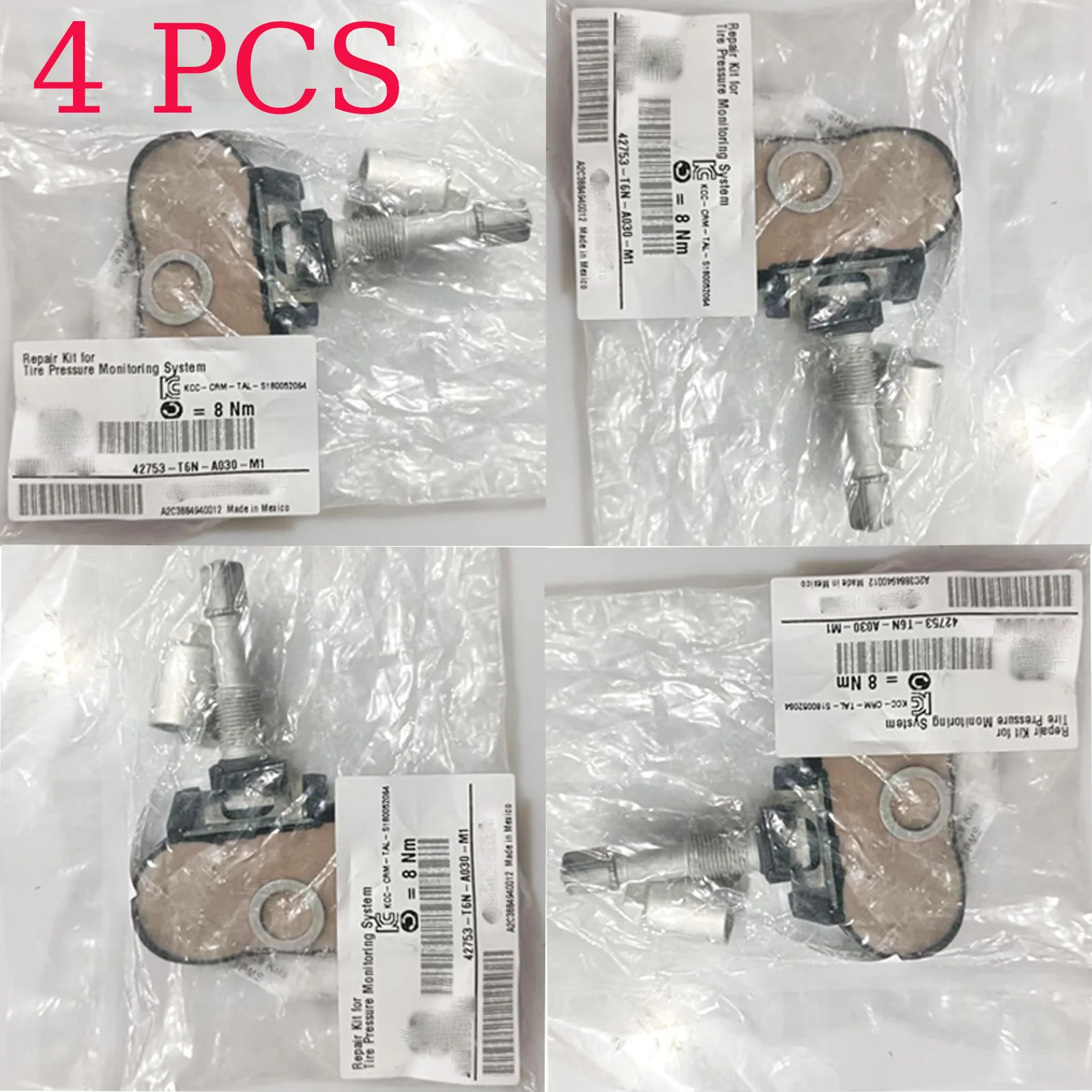 

With Original Package! Set of 4 OEM For Honda TPMS Tire Pressure Sensor 42753-T6N-A04,42753-T6N-A01 OEM