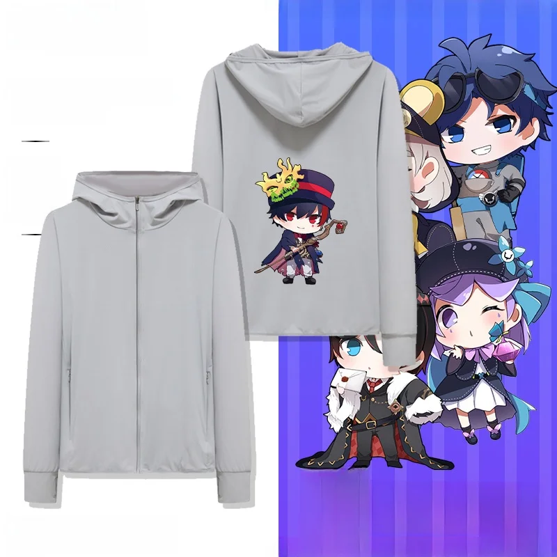 

Fifth Personali RC T Q Version Cartoon Ice Silk Qui Dry Summer Outerwear Long Sve Youth Faion Sun Protection Clot...