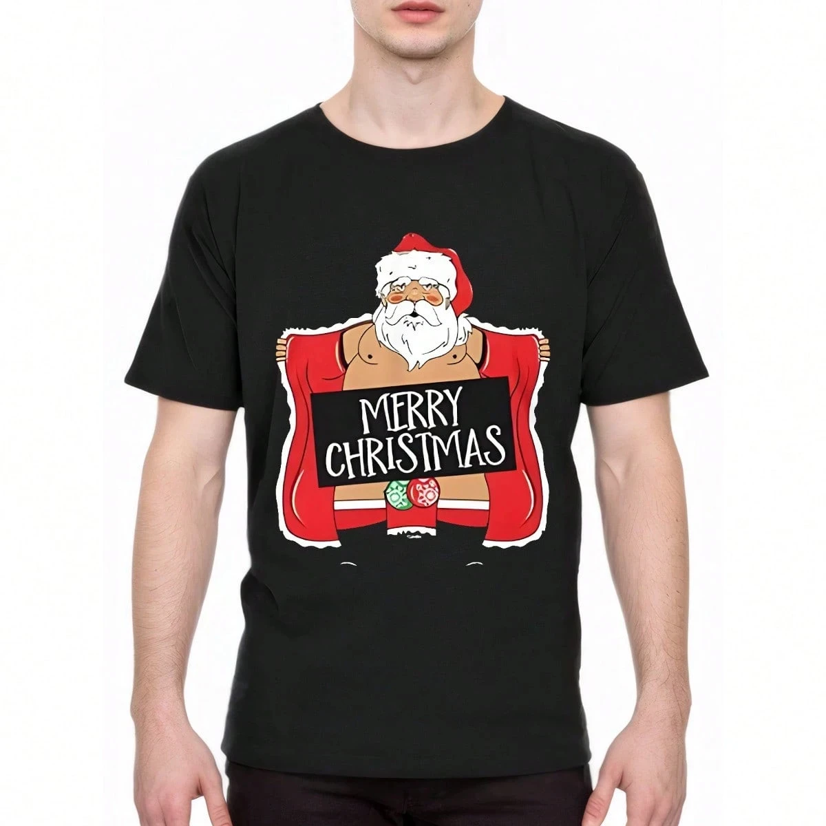احتفالي لعبة قزم عيد الميلاد الألعاب تي شيرت روح الدعابة سانتا قبعة تحكم تصميم لينة القطن قصير الأكمام طاقم الرقبة المحملة ل