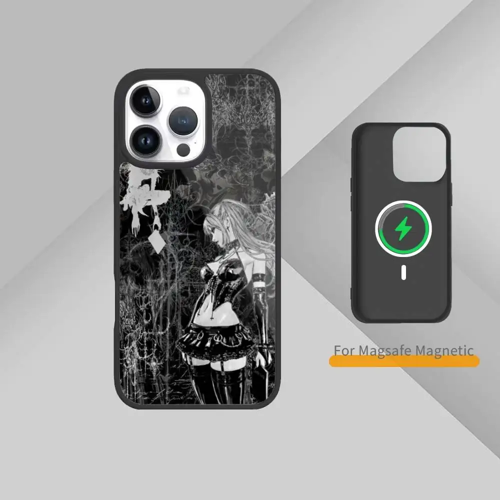 Coque de téléphone gothique coquette cybersigilisme, pour iPhone17,16,15,14,13,12,11 Plus,Pro Max, chargement sans fil magnétique Magsafe