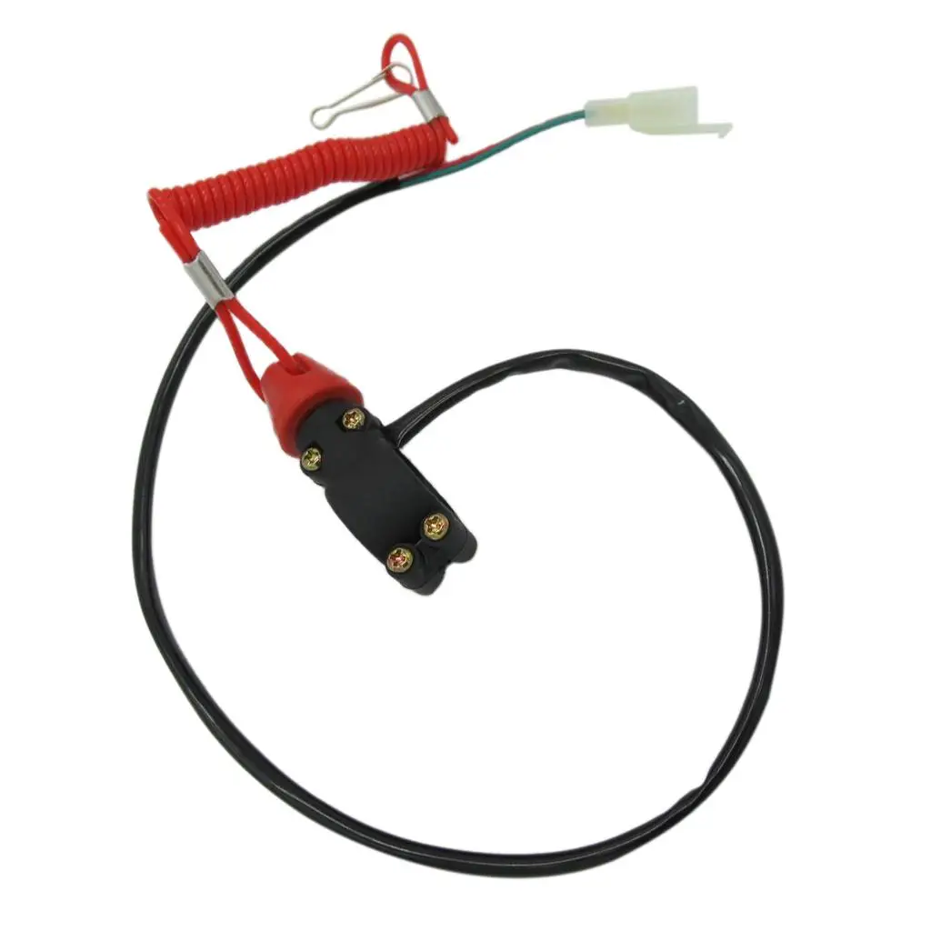

ATV Boats Outboard Motor Kill Stop Switch with Tether Cord Lanyard