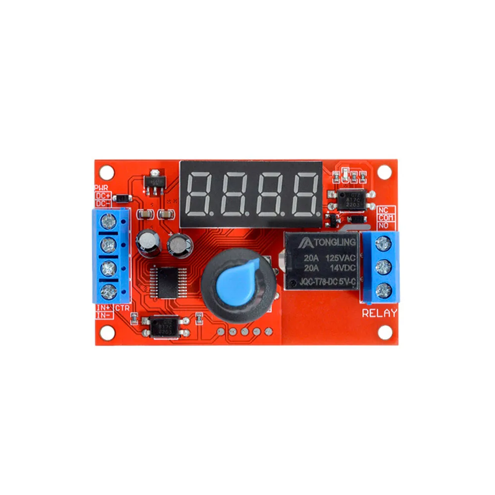 

DC 5V 12V 24V Adjustable Time Delay Relay Board LED Digital Timming Relay 0.01S-9990 Minute Time Adjustable Delay Trigger Switch