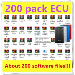 핫! 200 팩 ECU 튜닝 소프트웨어, 200 in 1 메가 팩 칩 튜닝, Egr 리무버, Dpf 리무버, Adblue 리무버 등