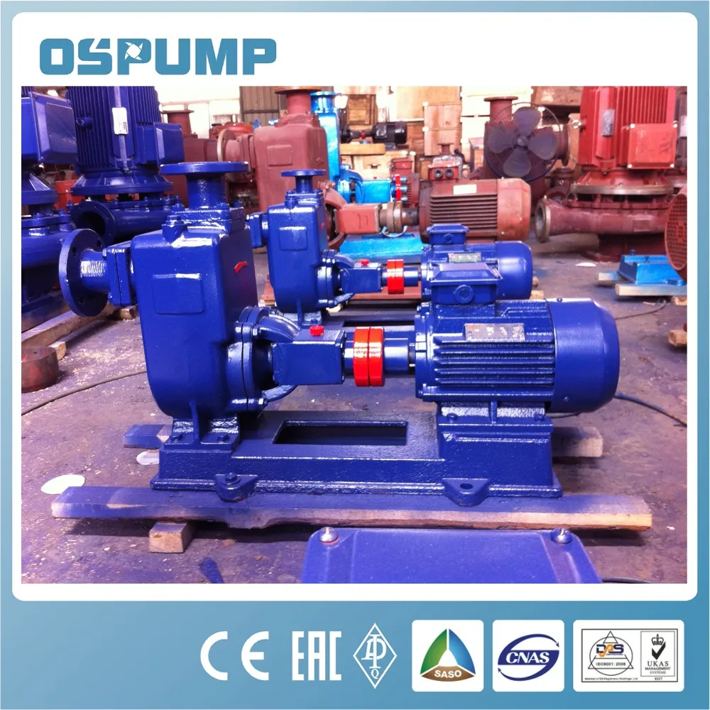 Zw Type Non-Clogging Horizontal Centrifugal Water Pump Acid and Alkali Resistant Self Priming Sewage Pump