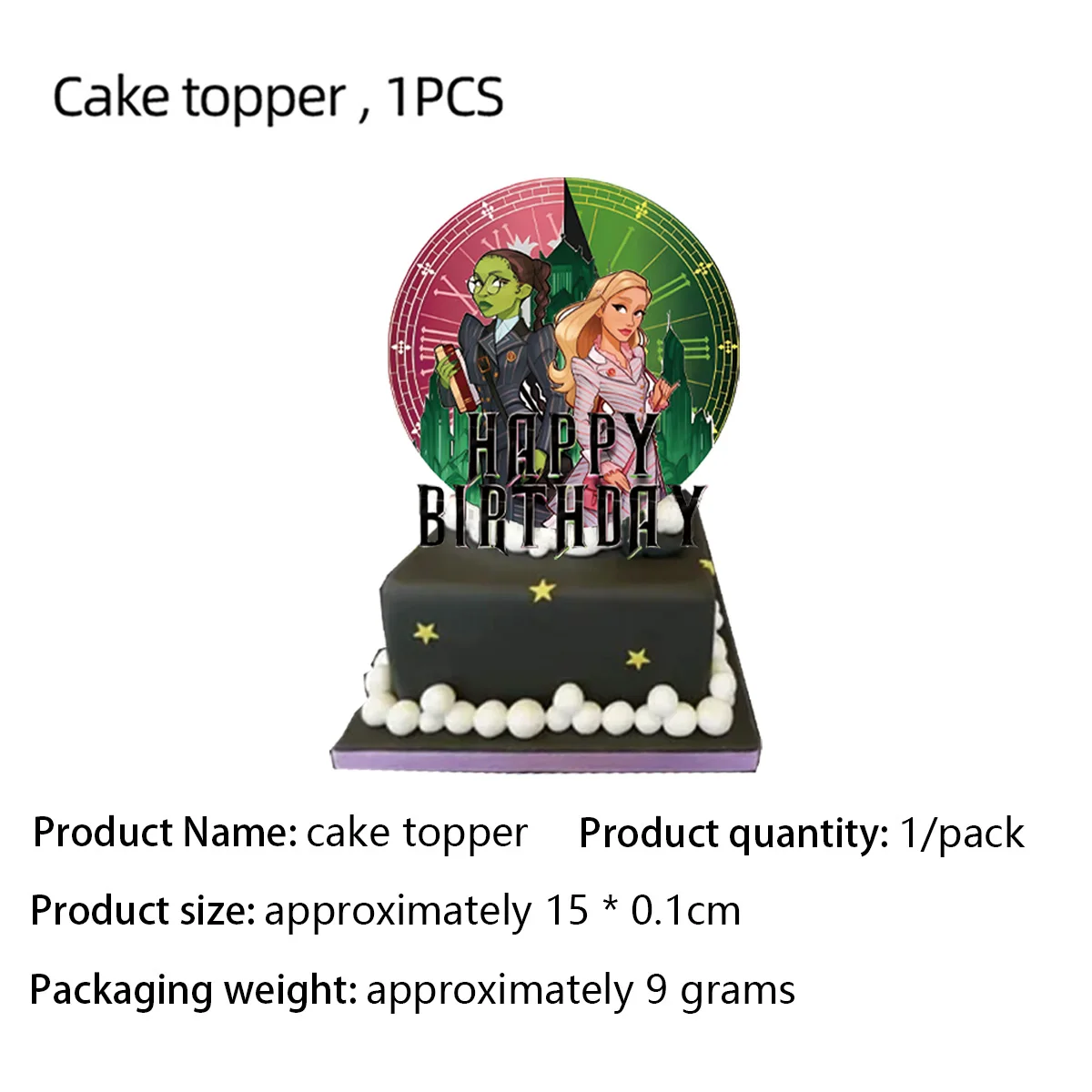 Wicked วันเกิดตกแต่ง Magic Witch Disposable Tableware ผ้าปูโต๊ะถ้วยฉากหลัง Baby Shower Party Favors Supplies