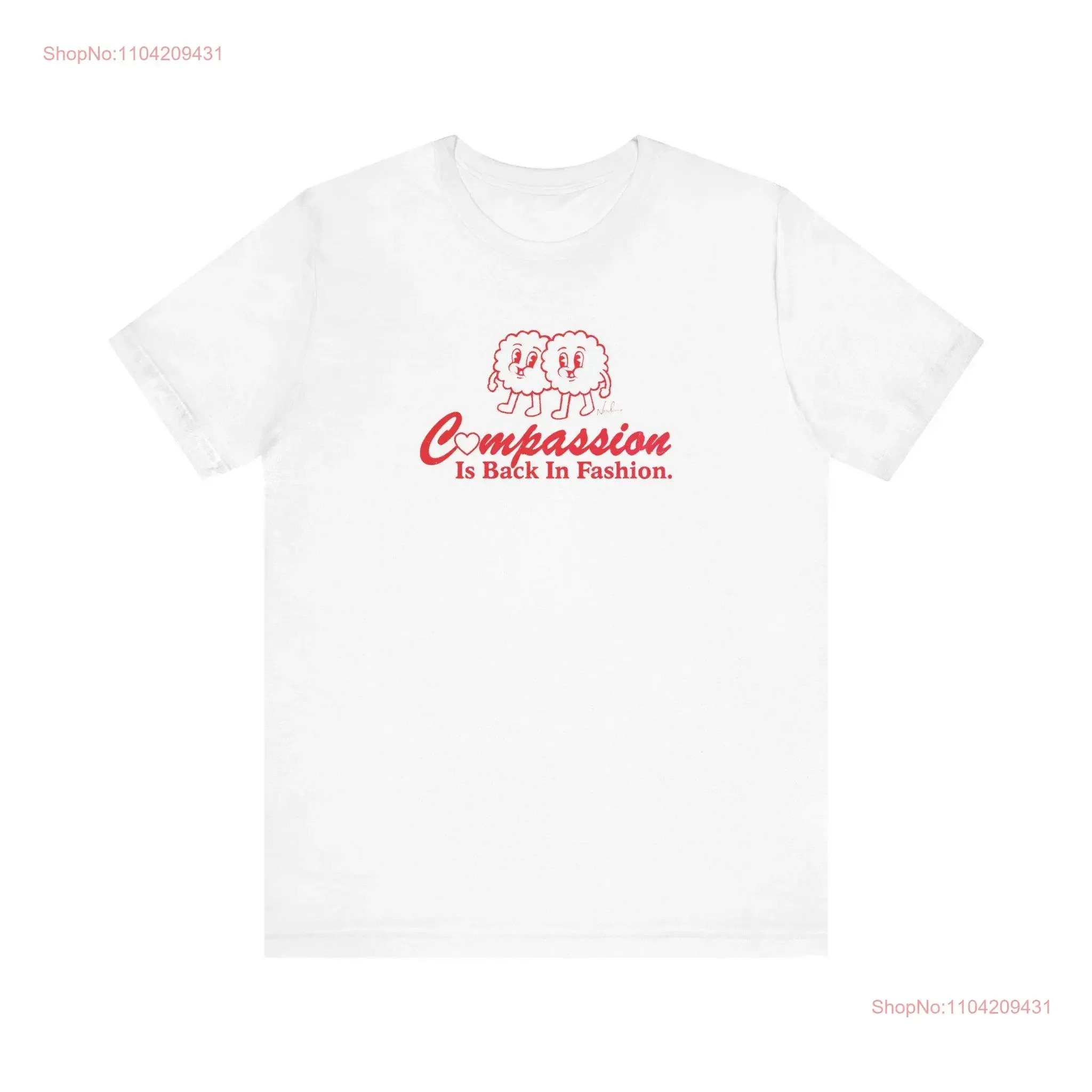 

Сострадание возвращается в модной американской трикотажной футболке, винтажная стираная уличная одежда, повседневная универсальная слегка стильная дизайнерская одежда