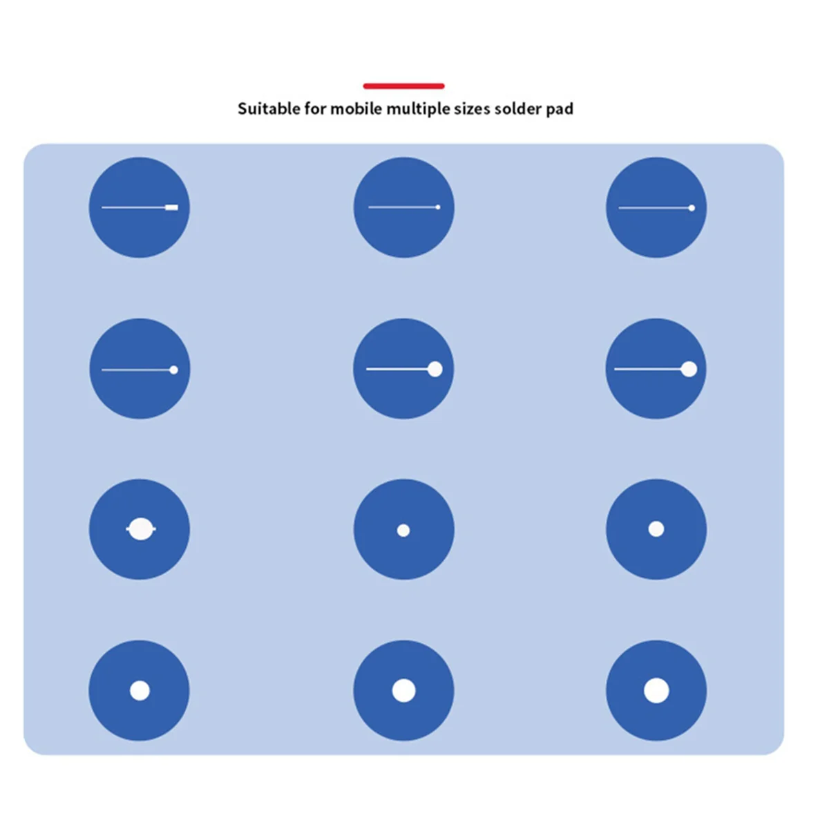 

BAAQ IC-08A Soldering Plate Quickly Dot-Repairing Soldering Lug for Multiple Sizes Solde Pad for Phone Welding Plates Repair