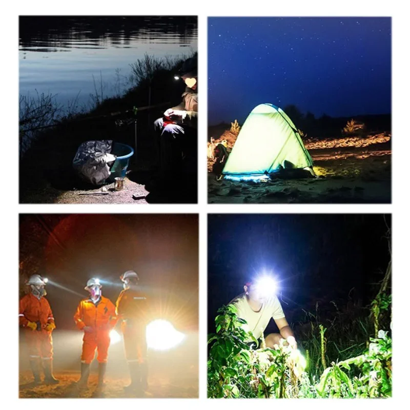 Outdoor Head Light Rechargeable Headlamp Waterproof Flashlight Fishing Light Rechargeable Ultra Bright Head Mounted Flashlight