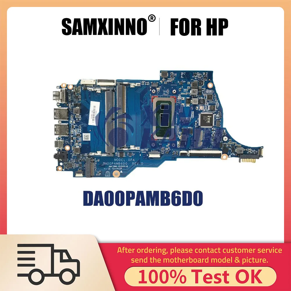 Imagem -06 - Samxinno Da00pamb6d0 Placa-mãe para Notebook hp 14s-dp 14-dq 14-dr Tpn-q221 Placa-mãe com 4417u 5405u i3 i5 i7 L61952601 de Cpu