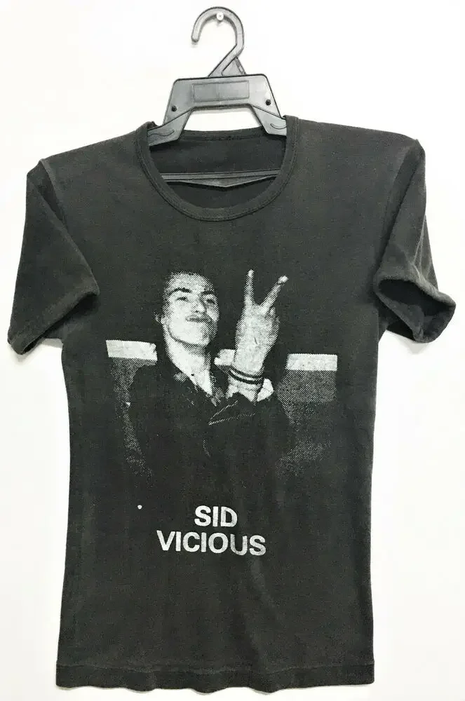 VINTAGE 70s SID VICIOUS PUNK ROCK TOUR CONCERT PROMO T-SHIRT SEX PISTOLS(1)