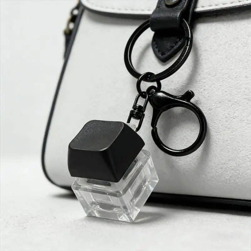 1pc Macaron color Keychain Stress Relief Keyboard Button Fidget Keychain Portable Decompression Press Toy Pendant
