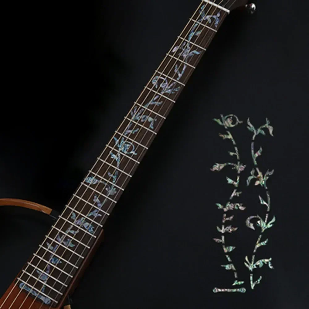 guitar inlay sticker Acoustic Electric Guitar Bass Inlay Fretboard Stickers Marker Fret Decal Guitar Neck Decal Decor Accessory