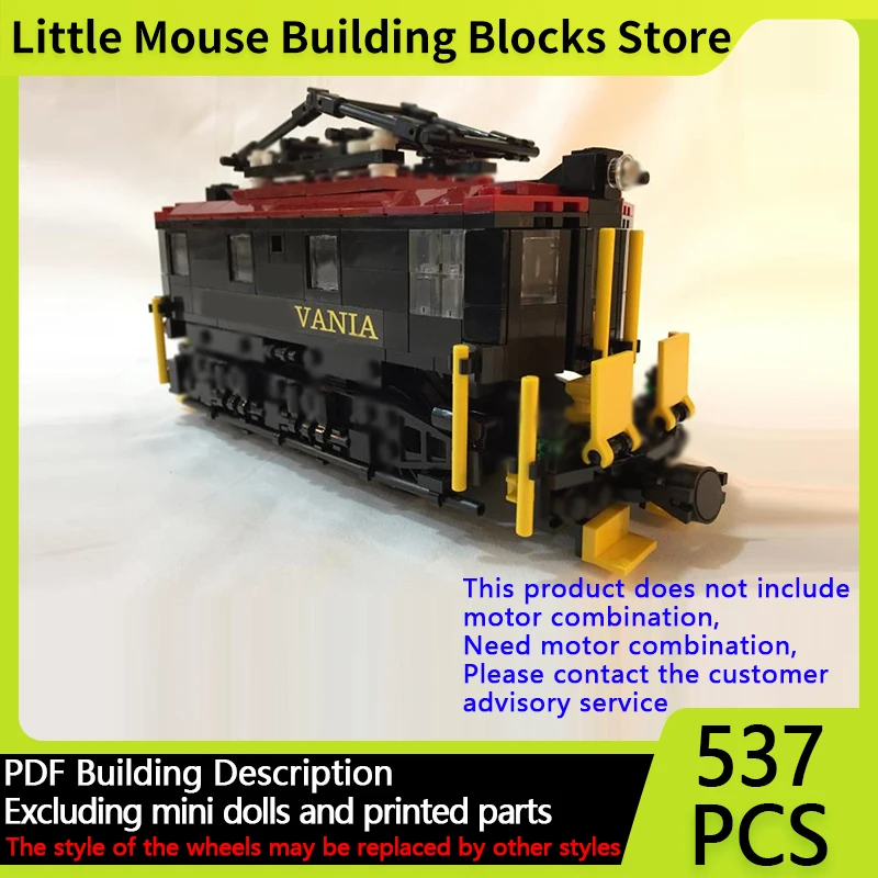 

City Car Model MOC Building Bricks B1 Electric Shunting Locomotive Modular Technology Gifts Holiday Assemble Children Toys Suit