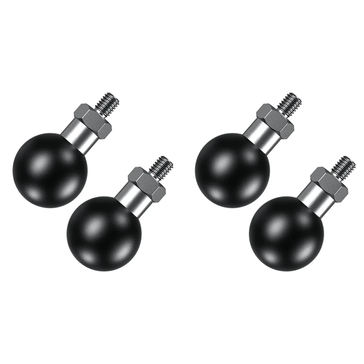 4개 1인치 볼 어댑터 (M6 X 1.0 나사산 포스트 포함) RAM 마운트 B 사이즈 1인치 볼 더블 소켓 암-Y47A 호환