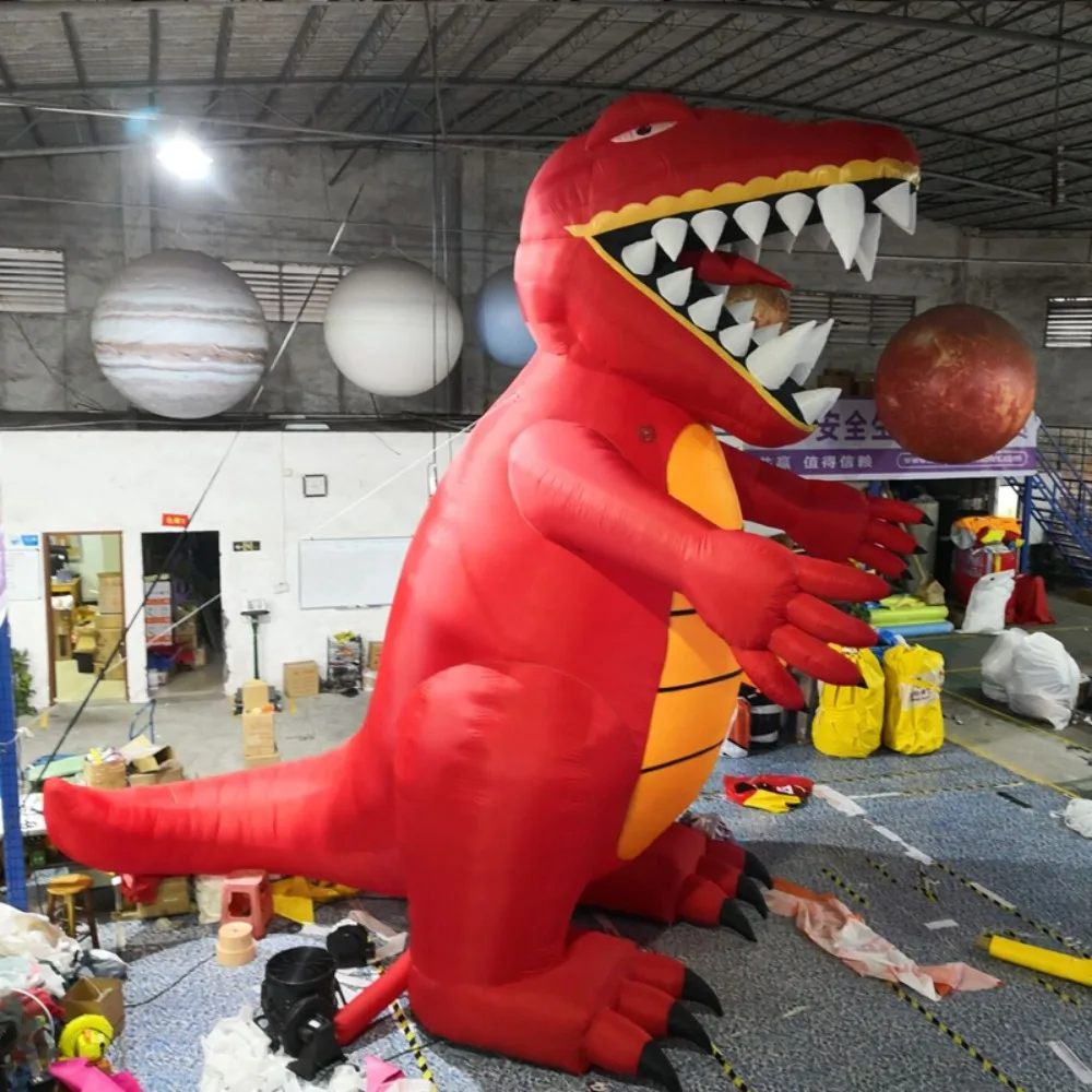 Custom Giant Dinosaur Cartoon T-Rex Inflatable Dino Animal Mascot For Outdoor Party Events Decoration