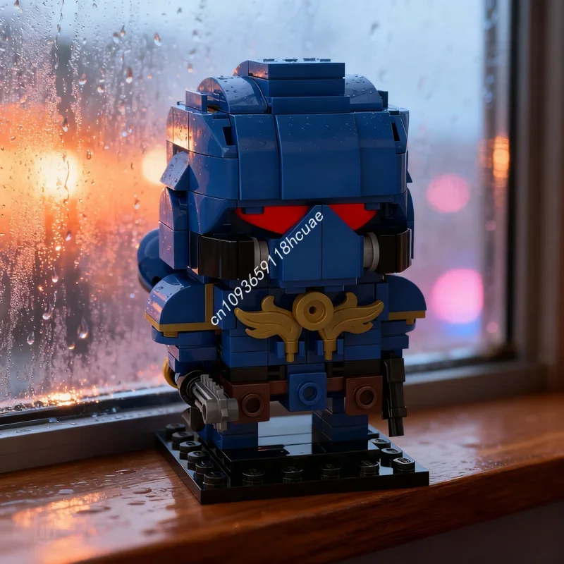 242pcs MOC Brickheadz Astartes Space Marine Model Building Blocks Construction Festival Gifts DIY Creative Toy Idea Education