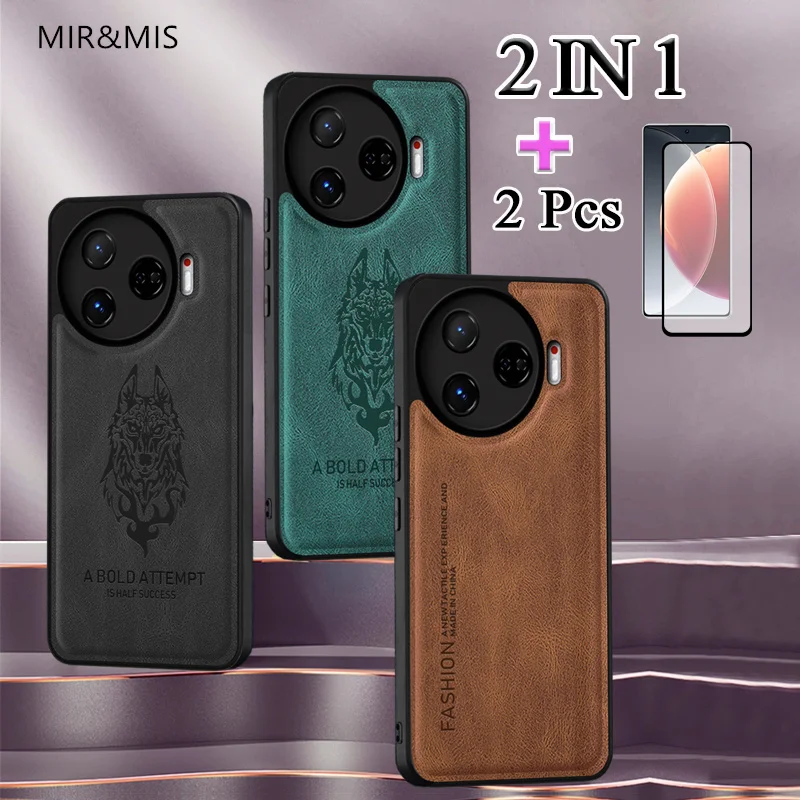 2 IN 1 For Tecno Camon 30 Pro 5G Phone Case Printed Fashion Case With Two Piece Ceramic Screen