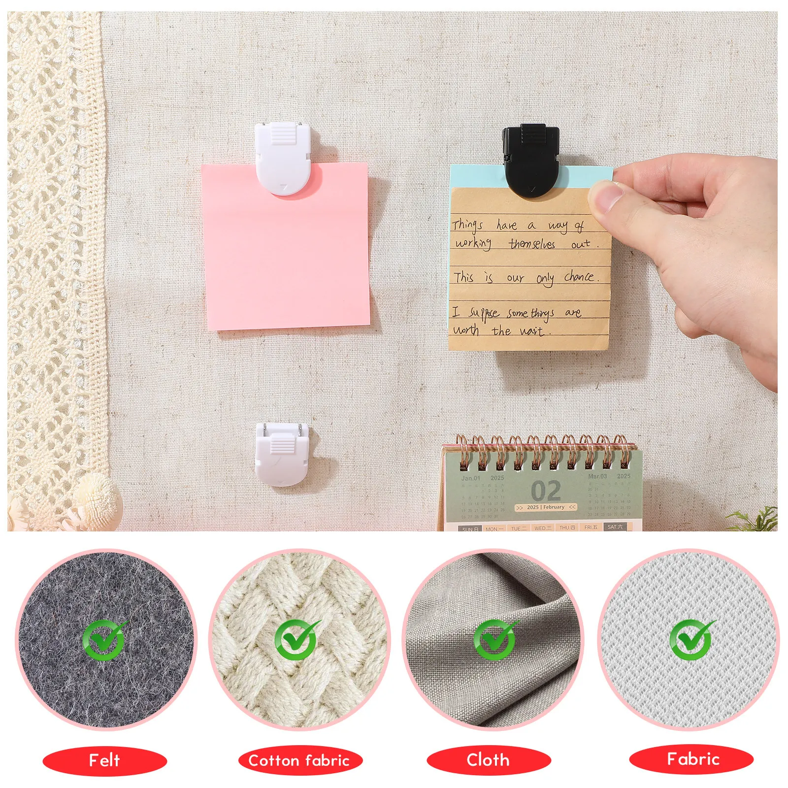 50Pcs Small Plastic Clips Mini Craft Clips Strong Grip Photo Clip Holder Paper Notes Hanging Office Use Paper Clip Holder