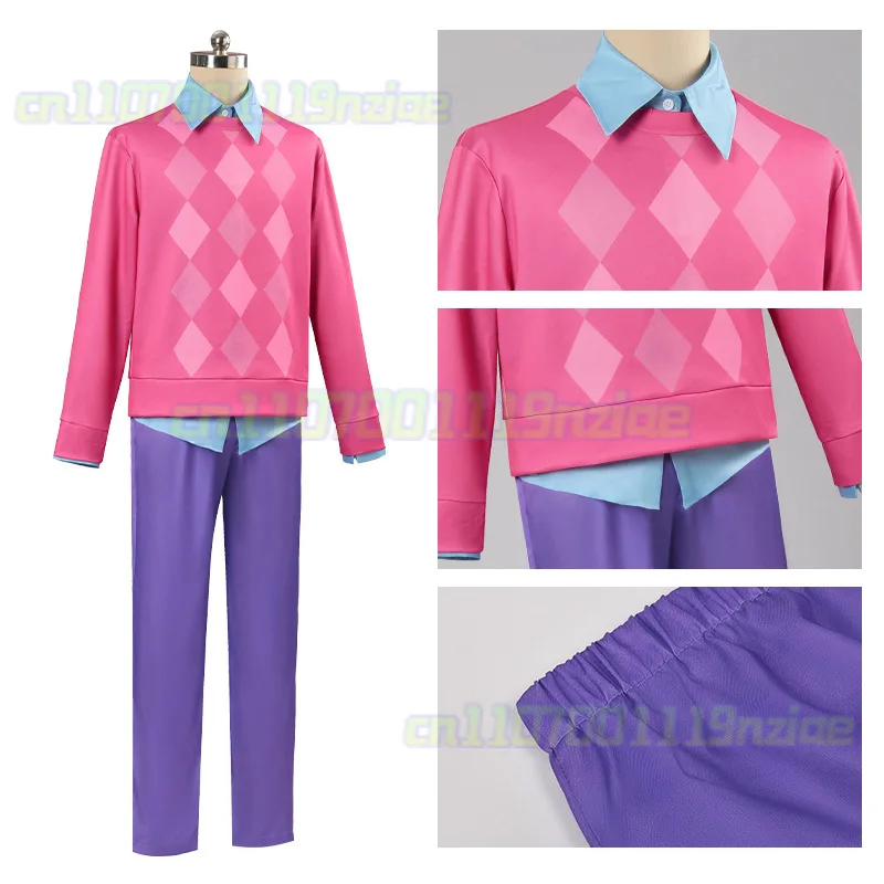 Dämonenjäger von KPop Saja Jungen Cosplay Baby Kind Männer Perücke Hut Tuch Party Verkleidung Outfit Anzug Halloween Rollenspiel Kostüm Karneval