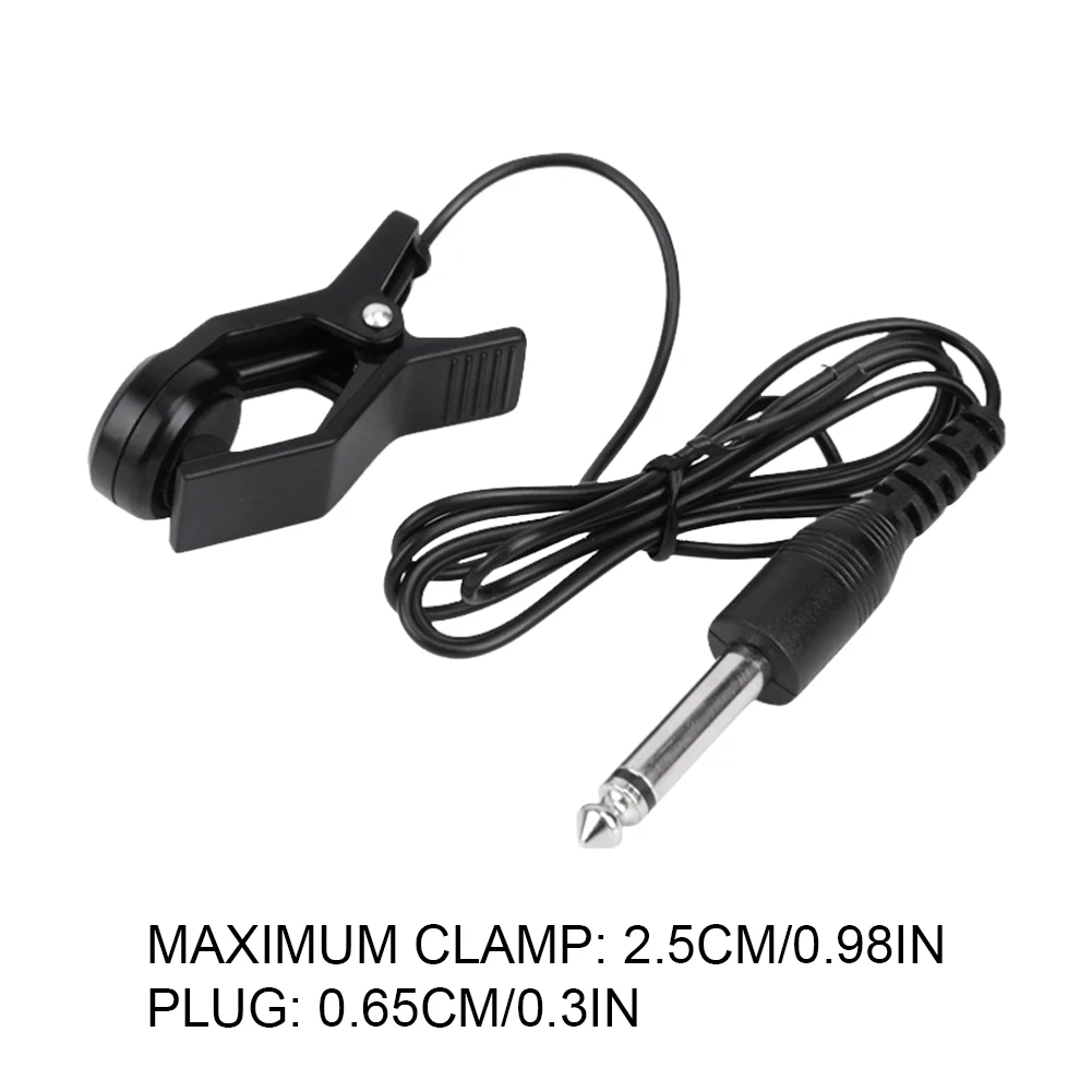 كليب على لاقط الغيتار Preamp بيزو لاقط العالمي الغيتار لاقط موالف مكبر للصوت لسلسلة أداة الكمان القيثارة #6